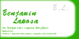 benjamin laposa business card